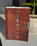 7 Chakra Leather Journal Chakra Stones Meditation