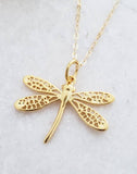 Sosie Designs - 6152 Gold Dragonfly Necklace