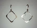 Ken’s handcrafted jewelry - Sterling Silver Earrings Small Square