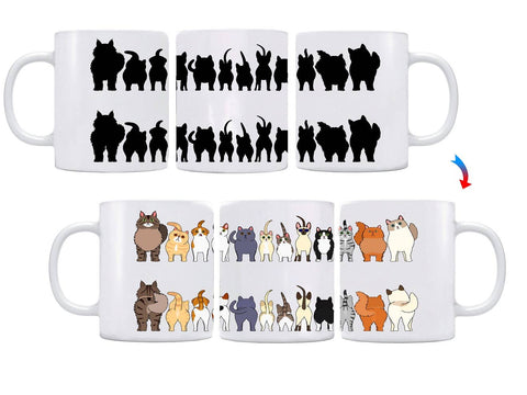 Sunkiss - Cheeky Cats Color Changing Coffee Mug