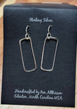 Ken’s handcrafted jewelry - Sterling Silver Small Skinny Rectangle
