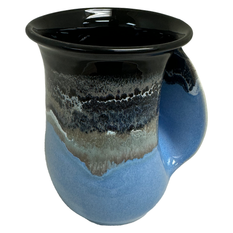 Clay in Motion - The Original Handwarmer Mug: Pacific Chill / Right Hand