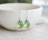 Sosie Designs - Crystal Briolette Earrings - Erinite Shimmer