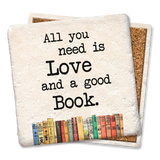 Tipsy Coasters & Gifts - Coasters All You Need Is Love and a Good Book Coaster: Ceramic