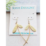 Sosie Designs - Gold Dandelion Earrings