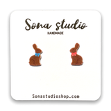 Sona Studio - Chocolate Bunny Earrings