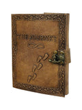 Embossed Leather Journal diary with 200 Handmade pages