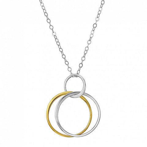 Sosie Designs - Two Tone Double Circle Necklace