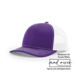 Bigfoot, Sasquatch on Richardson 112 Trucker Hat: Caramel/Black