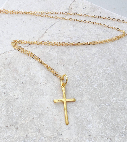 Sosie Designs - Gold over Sterling Silver Cross Necklace