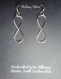 Ken’s handcrafted jewelry - Sterling Silver Earrings Infinity