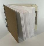 Upcycled Matte Colored Floppy Disk Journals: Yellow