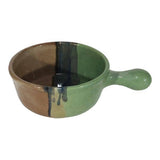Clay in Motion - Handcrafted Ceramic Soup Mug, Dishwasher Safe: Mystic Water