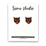 Sona Studio - Halloween Kitty Earrings