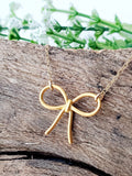 Sosie Designs - Gold Ribbon Bow Tie Necklace