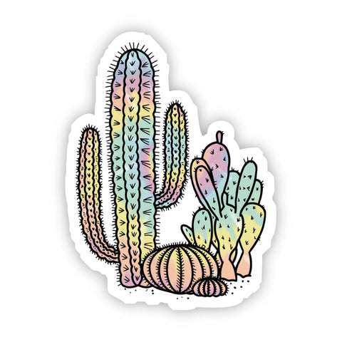 Big Moods - Tie Dye Cacti Sticker