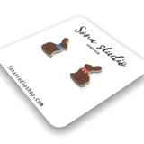 Sona Studio - Chocolate Bunny Earrings