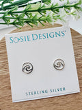 Sosie Designs - Silver Wave Stud