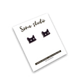 Sona Studio - Black Cat Creepin Earrings