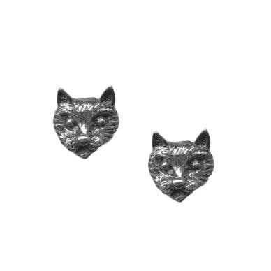 Classic Hardware - Cat Face Post Earrings