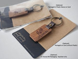 Custom Wood and Leather Keychain  Williamsport Pa.