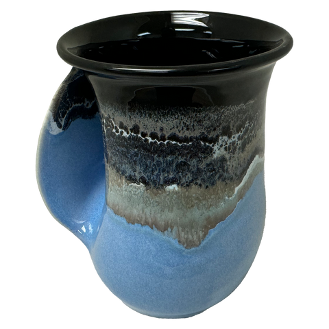 Clay in Motion - The Original Handwarmer Mug: Pacific Chill / Left Hand