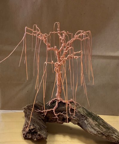 #32 Weeping Willow Copper Tree by Carrie