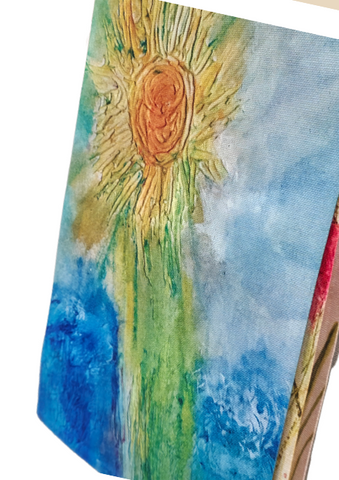 Ocean Sunshine Garden Flag by Pam