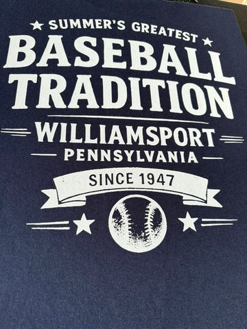 Navy Williamsport PA Tee Shirt by Local Artist Michael