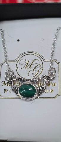 MG SS PDT Malachite Necklace