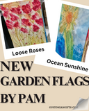 Loose Roses Garden Flag by Pam