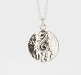 MG SS PDT 199 Silver Necklace with a Swirl