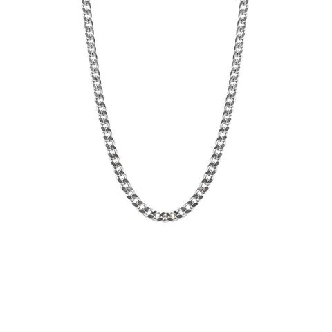 22 in Silver Curb Necklace Chain- Unisex