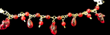 Red Beaded Bracelet by Rhodesia