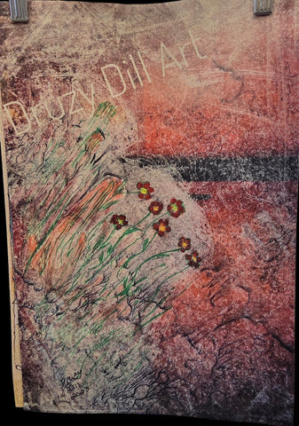 Garden Flag “7 Flowers” by Druzy Dill Art