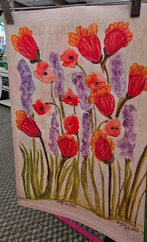Garden Flag…”Happy Garden” by Druzy Dill Art