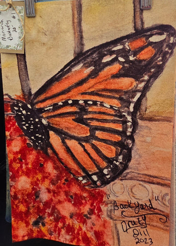 Garden Flag “Monarch “ by Druzy Dill Art