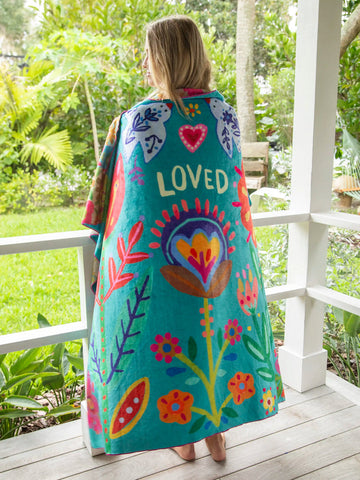 Reversible Teal Blanket