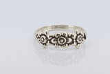 MG S/S R211 Triple flower ring size 12
