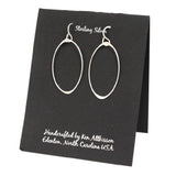 Ken’s handcrafted jewelry - Sterling Silver Earrings Medium Ovals