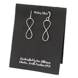 Ken’s handcrafted jewelry - Sterling Silver Earrings Infinity