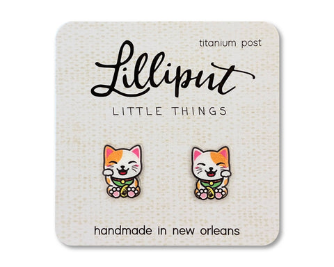 Lilliput Little Things - Lucky Cat Earrings