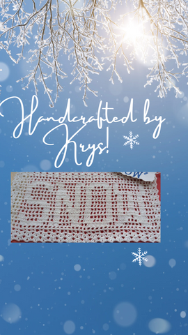 Snow Crocheted by Aunt Krys