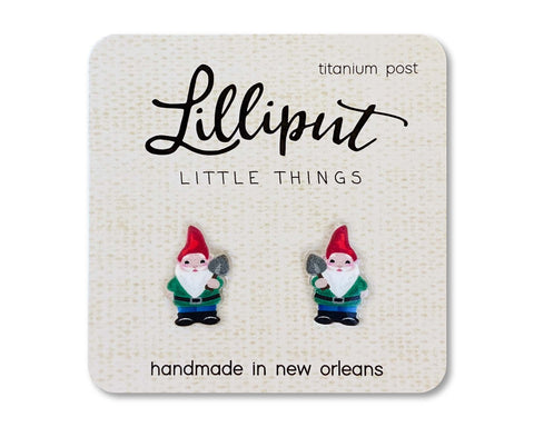 Lilliput Little Things - NEW Garden Gnome Earrings