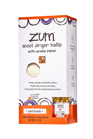 Zum by Indigo Wild - Zum Wool Dryer Balls - Patchouli
