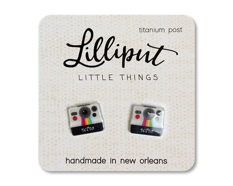 Lilliput Little Things - NEW Retro Camera Earrings