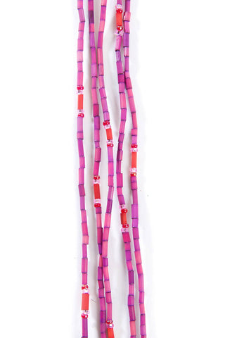 Swahili African Modern -Bright Fuchsia 26" Zulugrass Single Strands from The Leakey Collection (one per purchase)