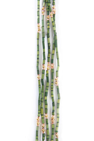 Swahili African Modern - Forest Green 26" Zulugrass Single Strands from The Leakey Collection (one per purchase)