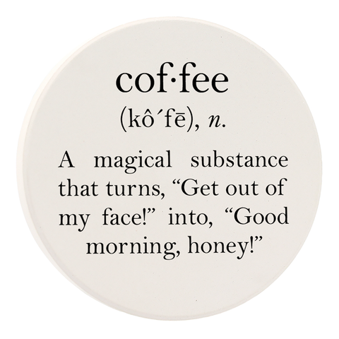 Tipsy Coasters & Gifts - Car Coaster Coffee Definition