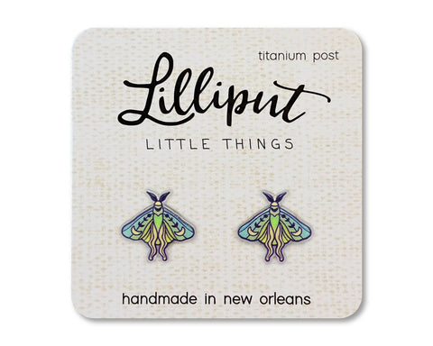 Lilliput Little Things - Luna Moth Earrings